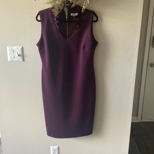 Purple Cavin Klein dress